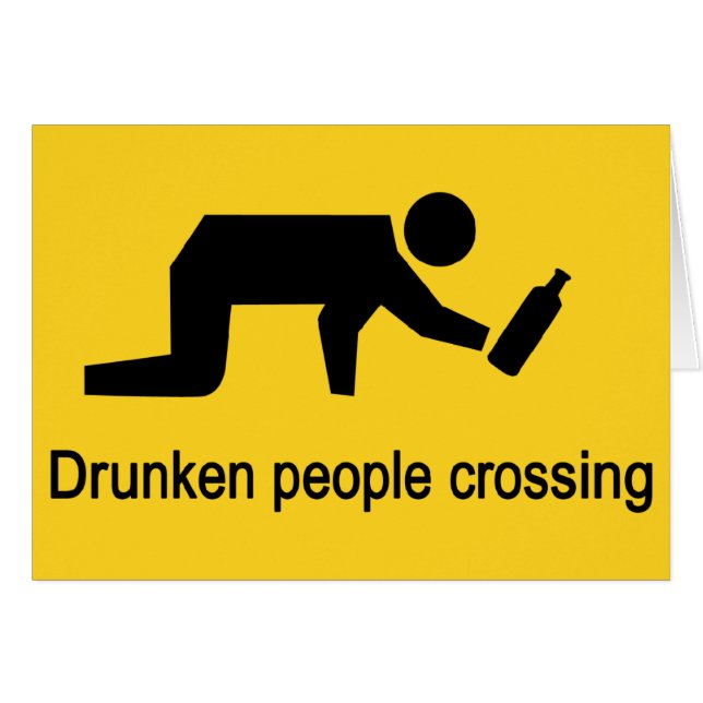 Drunken mensen die ⚠ Thaise ⚠ kruisen (Voorkant Horizontaal)