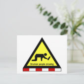 Drunken mensen die ⚠ Thaise ⚠ kruisen Briefkaart (Staand voorkant)