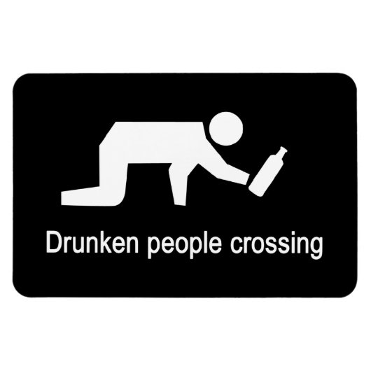 Drunken mensen die ⚠ Thaise ⚠ kruisen Magneet (Horizontaal)