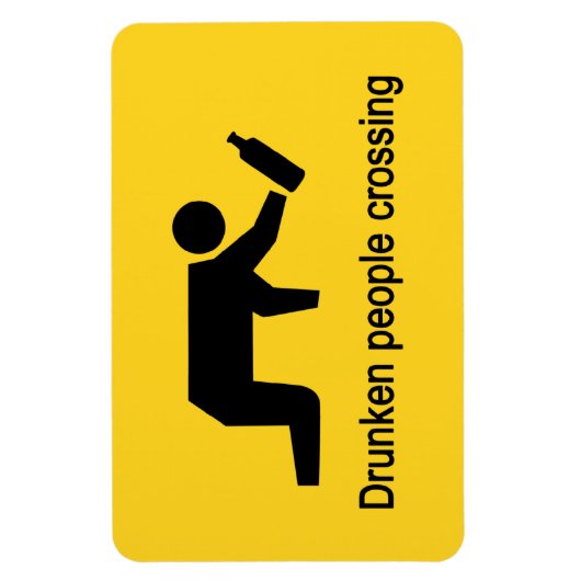 Drunken mensen die ⚠ Thaise ⚠ kruisen Magneet (Verticaal)