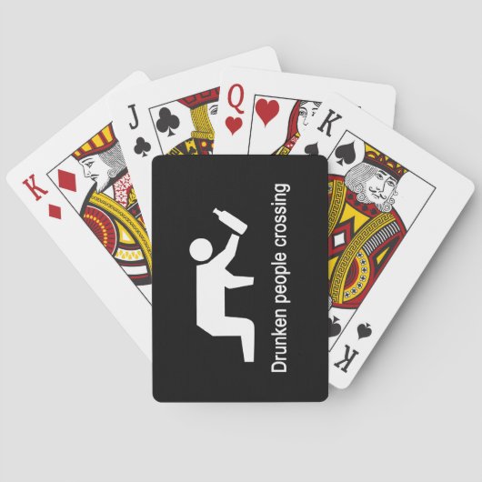 Drunken mensen die ⚠ Thaise ⚠ kruisen Pokerkaarten (Achterkant)