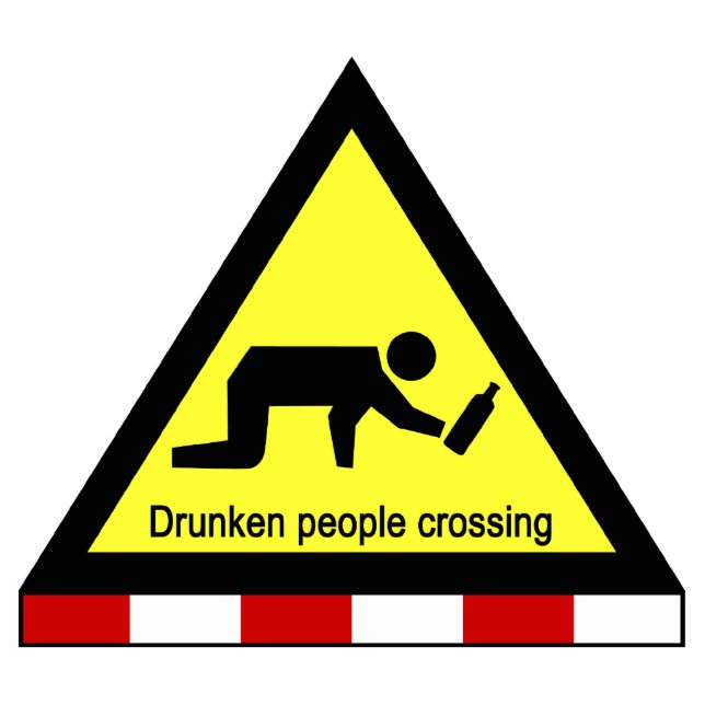 Drunken mensen die ⚠ Thaise ⚠ kruisen Staand Fotobeeldje (Voorkant)