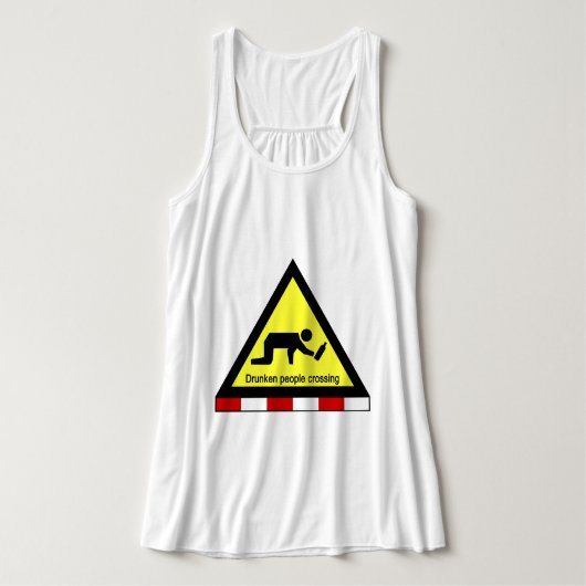 Drunken mensen die ⚠ Thaise ⚠ kruisen Tanktop (Design voorkant)