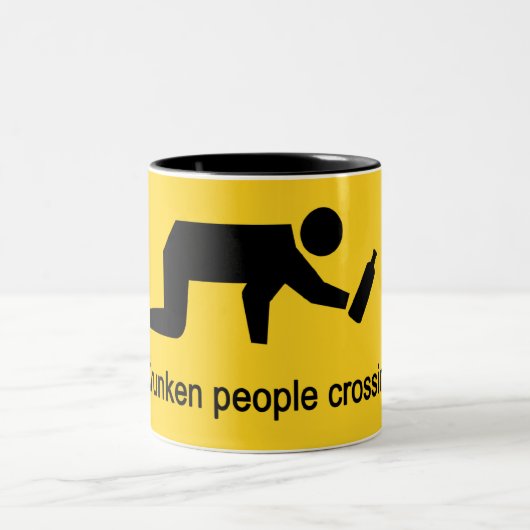 Drunken mensen die ⚠ Thaise ⚠ kruisen Tweekleurige Koffiemok (Center)
