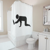 Drunken Mensen Douchegordijn (In situ)