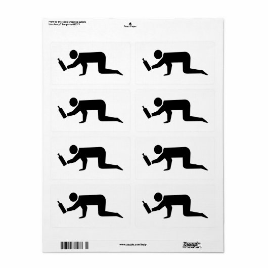 Drunken Mensen Etiket (Full Sheet)