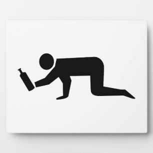 Drunken Mensen Fotoplaat