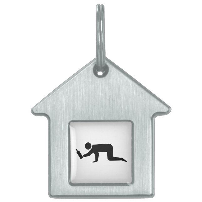 Drunken Mensen Huisdieren Naamplaatje (Voorkant)