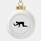 Drunken Mensen Keramische Bal Ornament (Voorkant)