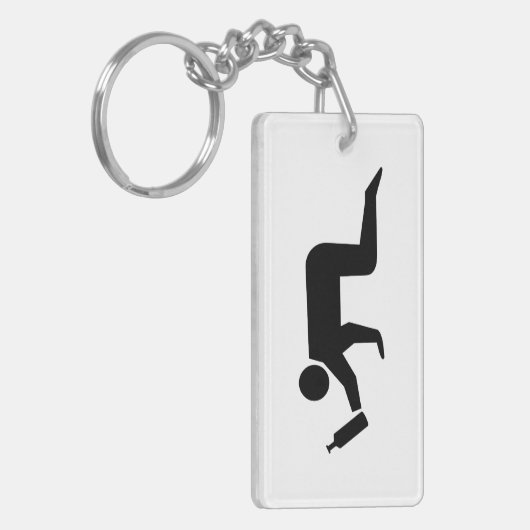 Drunken Mensen Sleutelhanger (Voorkant Links)