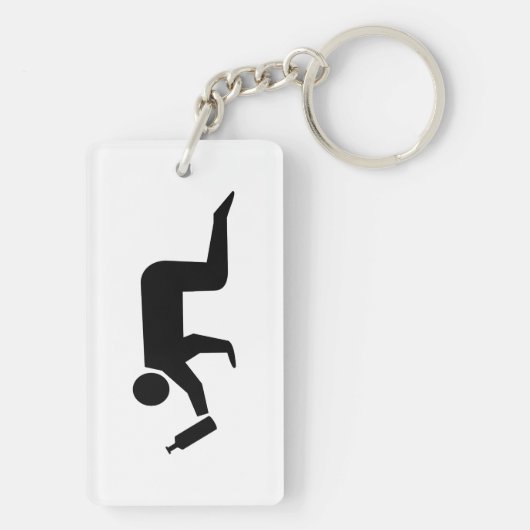 Drunken Mensen Sleutelhanger (achterkant)