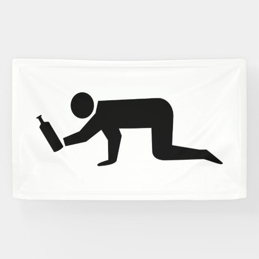 Drunken Mensen Spandoek (Horizontaal)