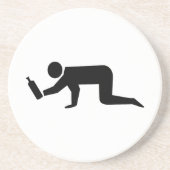 Drunken Mensen Zandsteen Onderzetter (Voorkant)