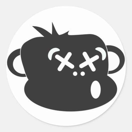 Drunken Monkey Sticker (Voorkant)