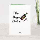 Drunken Moose Cartoon, persoonlijke vaderdag kaart (Achterkant)