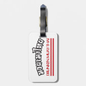 Drunken Muay Thai Bagagelabel (Achterkant verticaal)