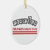 Drunken Muay Thai Keramisch Ornament (Rechts)