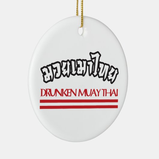 Drunken Muay Thai Keramisch Ornament (Rechts)