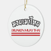 Drunken Muay Thai Keramisch Ornament (Links)