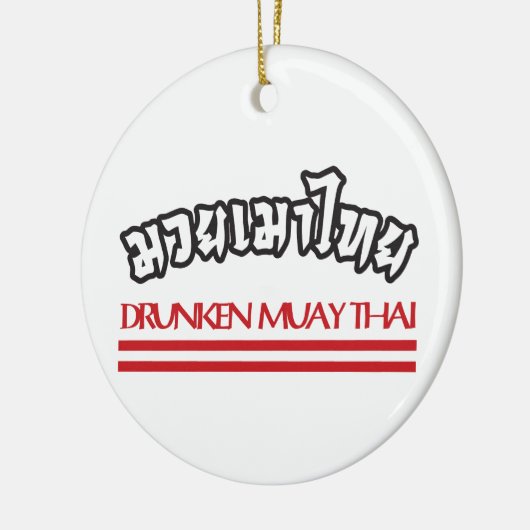 Drunken Muay Thai Keramisch Ornament (Links)