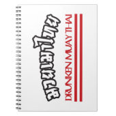 Drunken Muay Thai Notitieboek (Voorkant)