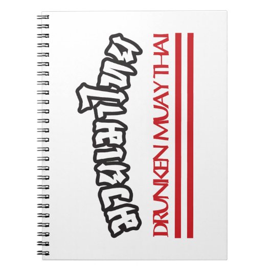Drunken Muay Thai Notitieboek (Voorkant)