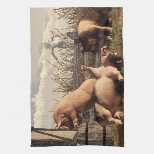 Drunken Pigs Theedoek (Verticaal)