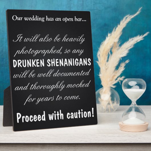 Drunken Shenanigans Fotoplaat (Zijkant)