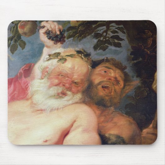 Drunken Silenus Gesteund door Satyrs, c.1620 Muismat (Voorkant)