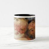 Drunken Silenus Gesteund door Satyrs, c.1620 Tweekleurige Koffiemok (Center)