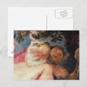 Drunken Silenus Ondersteund door satellieten, c.16 Briefkaart (Voorkant / Achterkant)