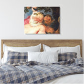 Drunken Silenus Ondersteund door satellieten, c.16 Canvas Afdruk (Insitu (Slaapkamer))