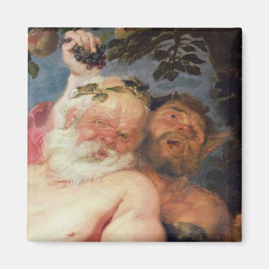 Drunken Silenus Ondersteund door satellieten, c.16 Magneet (Voorkant)