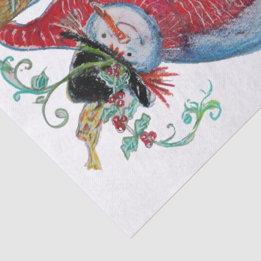 DRUNKEN SNOWMAN TISSUEPAPIER (Detail)