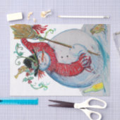 DRUNKEN SNOWMAN TISSUEPAPIER (Craft)