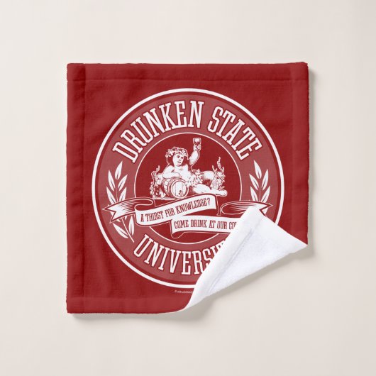 Drunken State Universiteit Bad Handdoek (Wasdoekje)
