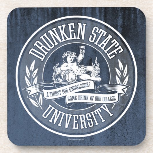Drunken State Universiteit Drankjes Onderzetter (Voorkant)