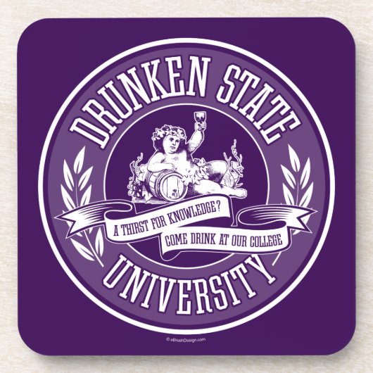 Drunken State Universiteit Drankjes Onderzetter (Voorkant)