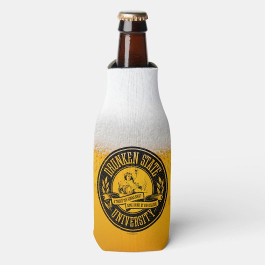 Drunken State Universiteit Flesjeskoeler (Fles Voorkant)