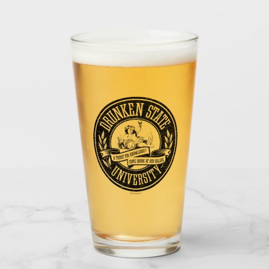 Drunken State Universiteit Glas (Voorkant gevuld)