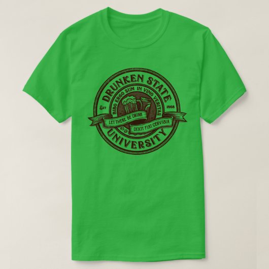 Drunken State Universiteit T-shirt (Design voorkant)