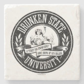 Drunken State University Stone Onderzetter (Voorkant)