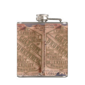 Drunkenness Cure  Label Torn Heupfles (Achterkant)