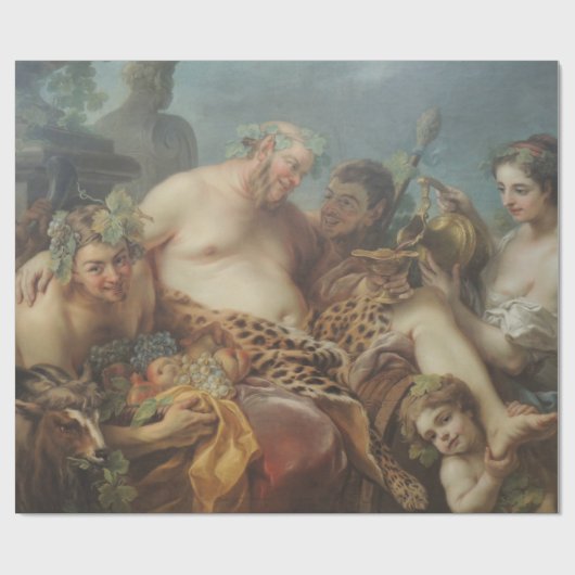 Drunkenness of Silenus (door Carle van Loo) Cadeaupapier (Vlak)