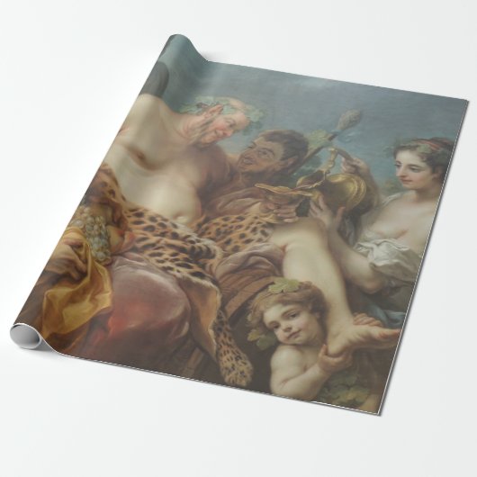 Drunkenness of Silenus (door Carle van Loo) Cadeaupapier (Uitgerold)