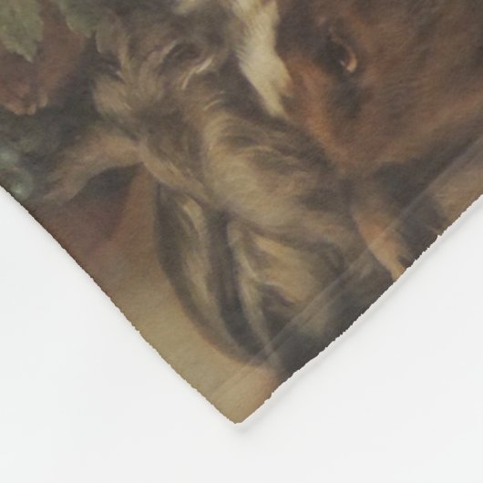 Drunkenness of Silenus (door Carle van Loo) Fleece Deken (Hoek)