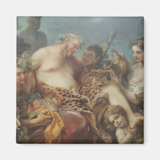 Drunkenness of Silenus (door Carle van Loo) Magneet (Voorkant)