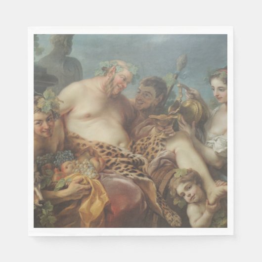 Drunkenness of Silenus (door Carle van Loo) Servet (Voorkant)