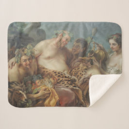 Drunkenness of Silenus (door Carle van Loo) Sherpa Deken