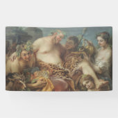 Drunkenness of Silenus (door Carle van Loo) Spandoek (Horizontaal)